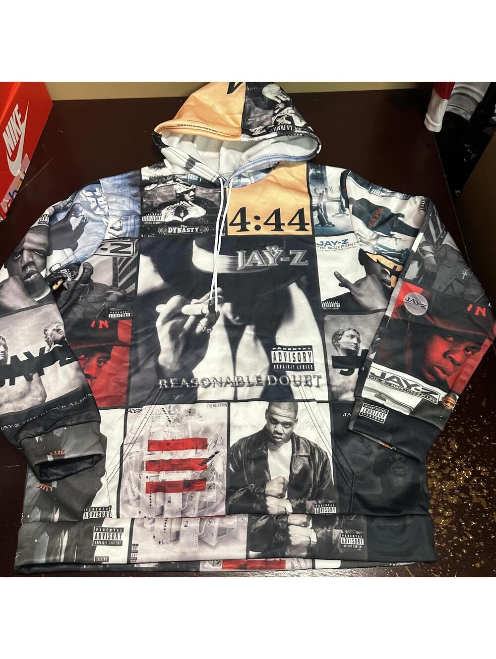 Jay-Z discography, custom limited rare hoodie, XL